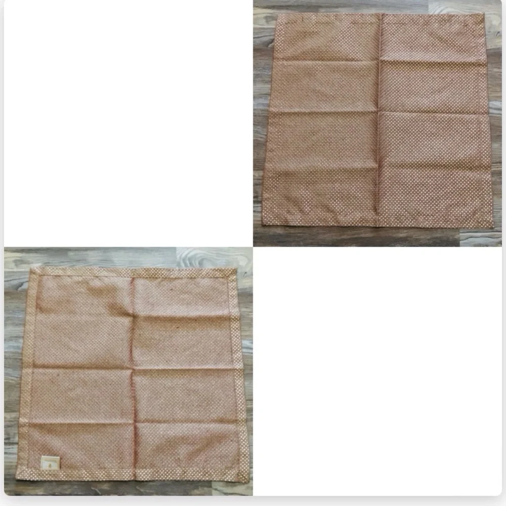 Waterford Wine and Gold Cloth Basketweave Napkins set of 11